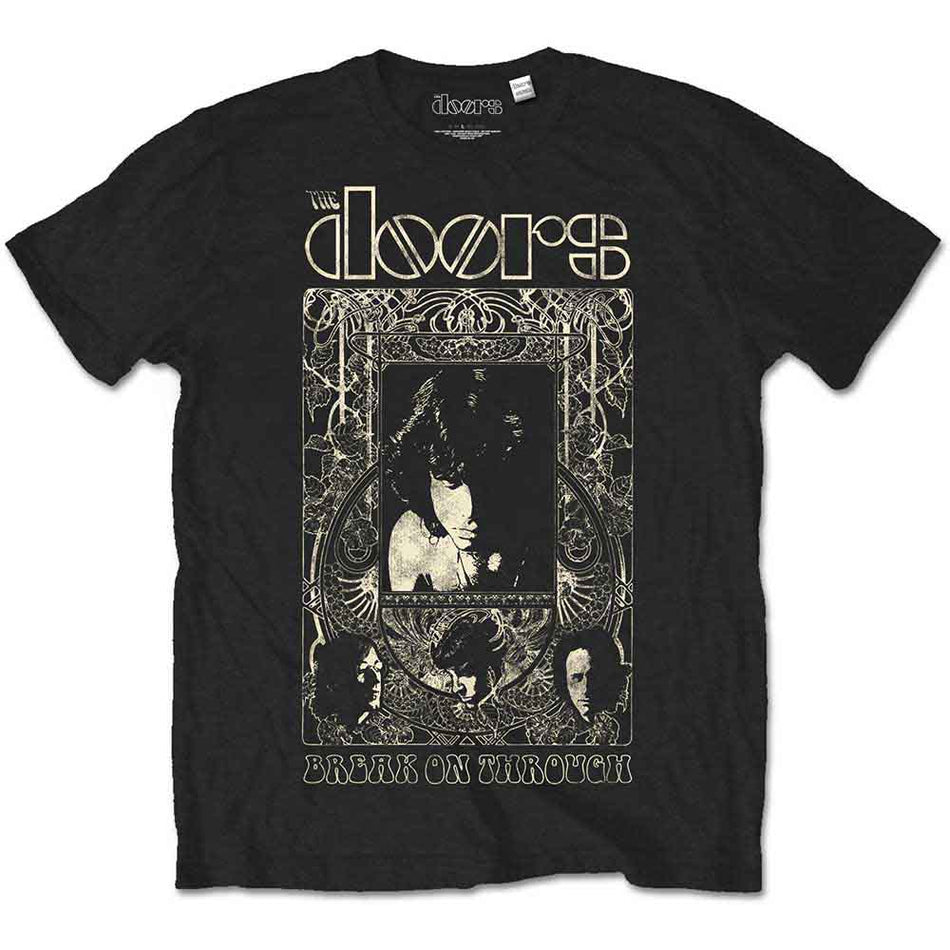 The Doors Unisex T-Shirt: Nouveau (Black)