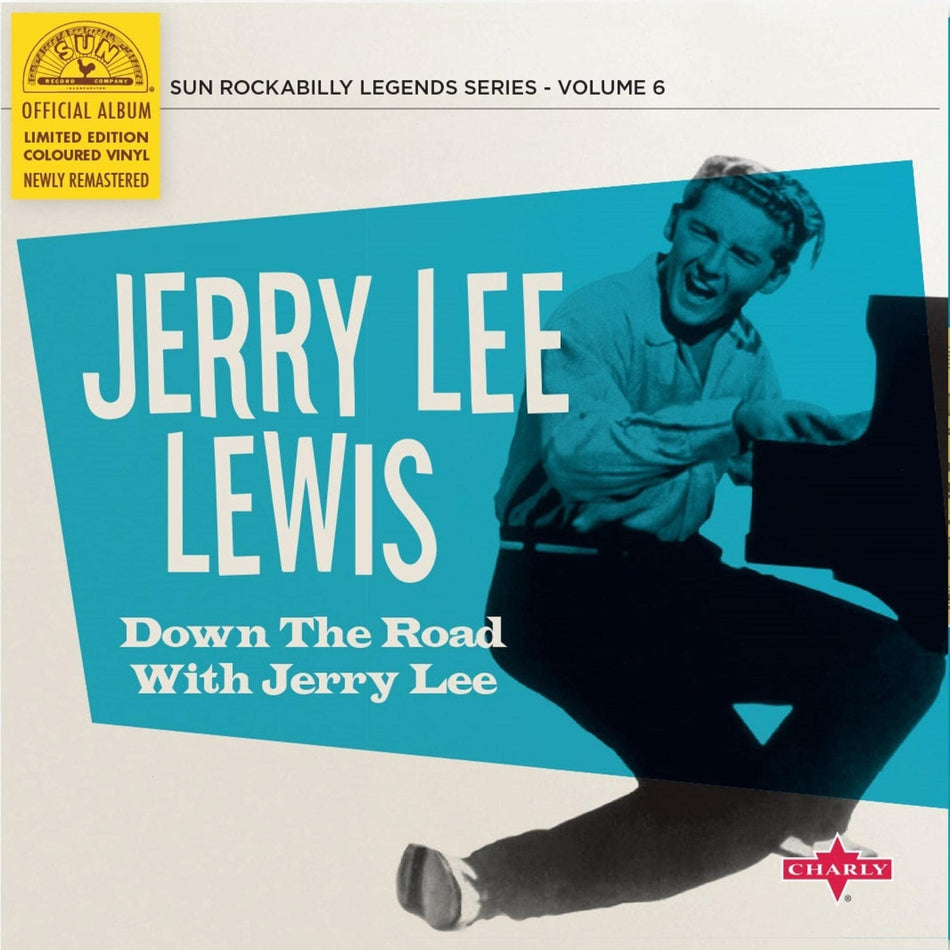 Jerry Lee Lewis - Down The Road With Jerry Lee - (10-Inch Vinyl, Limited Edition, Colored Vinyl, Blue) - [Vinyl]