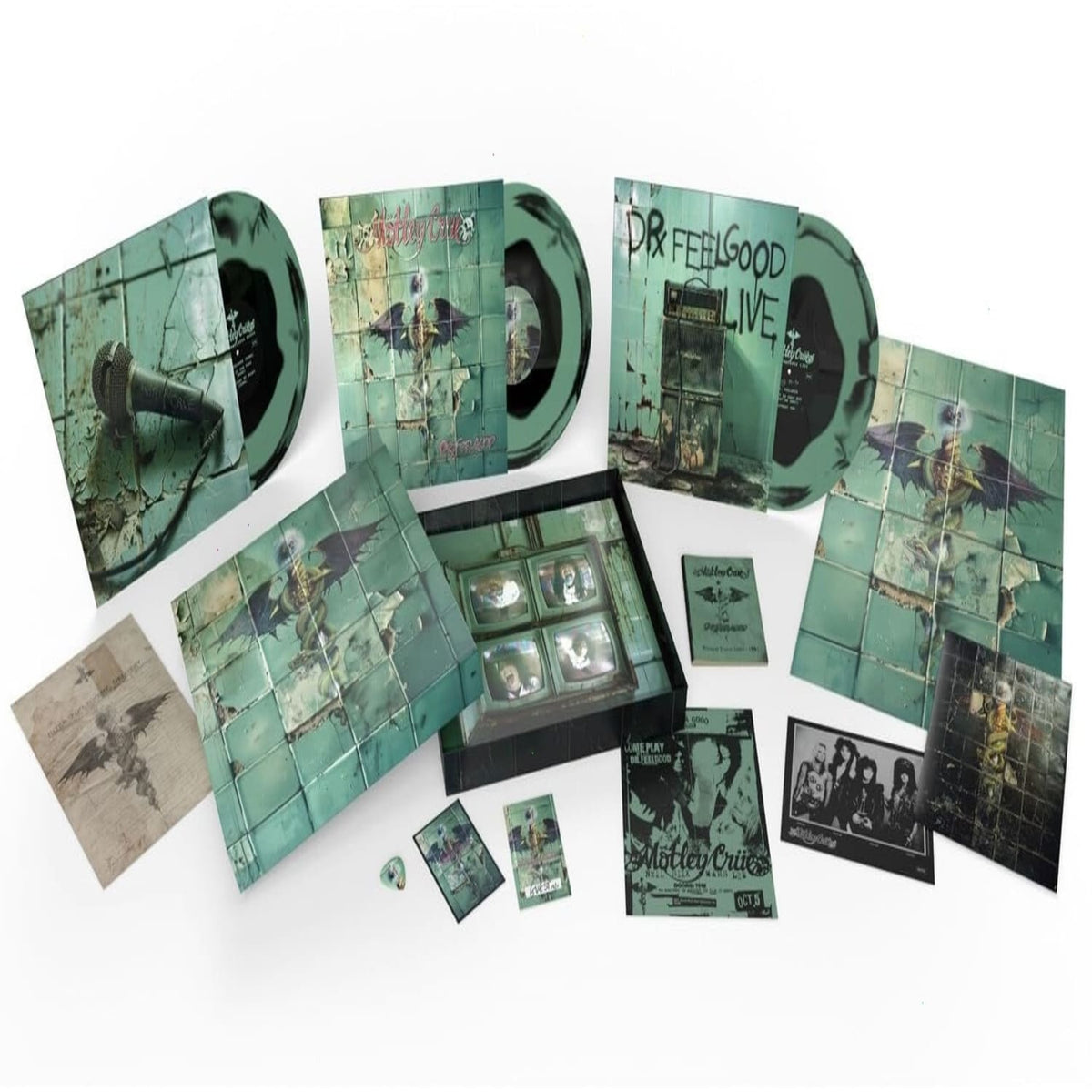 Motley Crue - Dr Feelgood (35th Anniversary) - (Limited Edition, Deluxe Edition, Colored Vinyl, Green, Black) - [Vinyl]