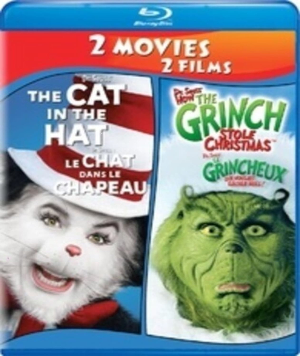 Dr. Seuss' The Cat In The Hat / Dr. Seuss' How The Grinch Stole Christmas: 2-Movie Collection [Import] - [Blu-ray]