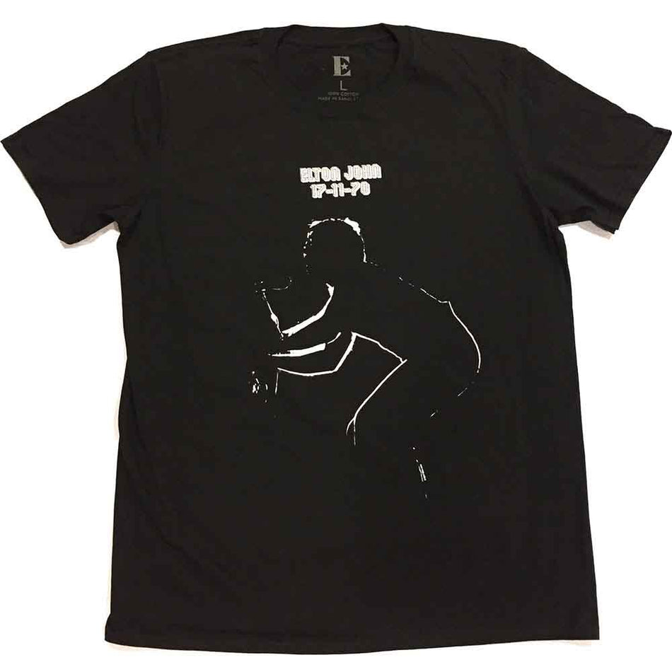 Elton John Unisex T-Shirt: 17.11.70 Album (Black)