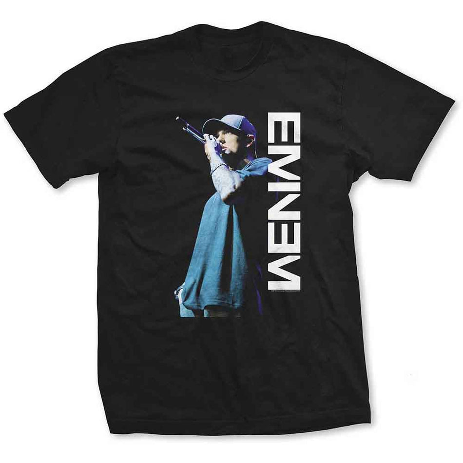 Eminem Ladies T-Shirt: Mic. Pose (Black)