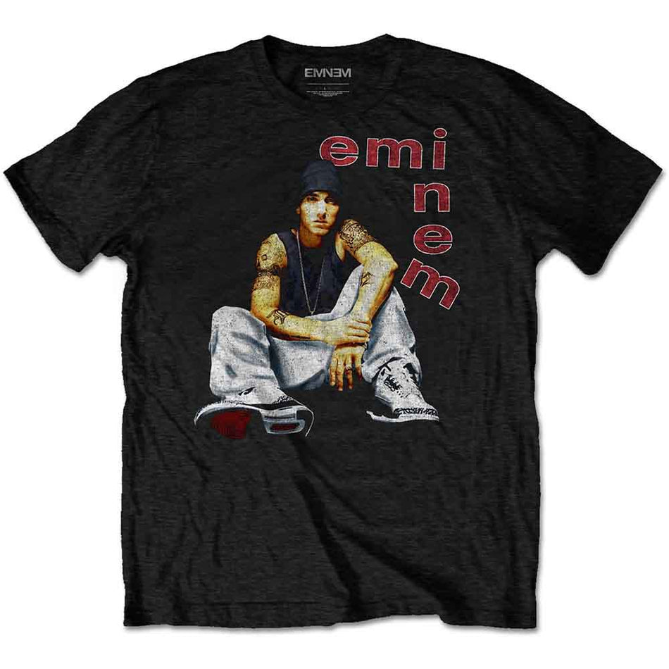 Eminem Unisex T-Shirt: Letters (Black)