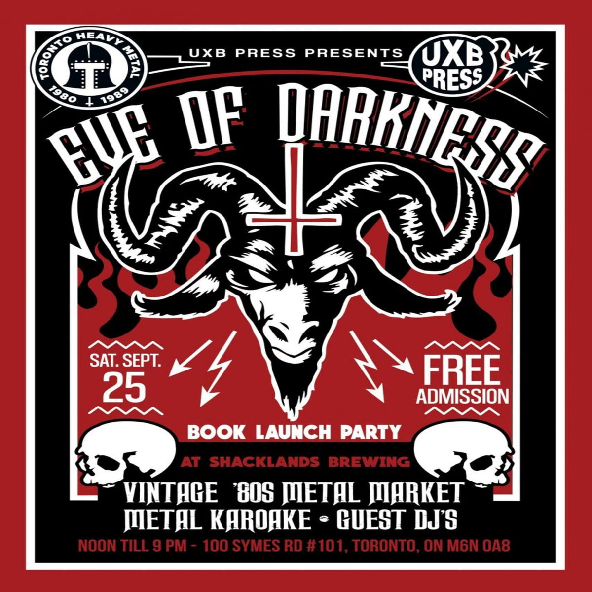 Book - EVE OF DARKNESS: TORONTO HEAVY METAL IN THE 198'S - [Vinyl]