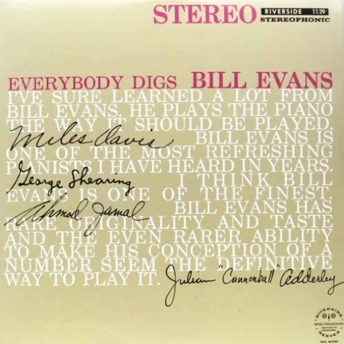 Bill Evans - Everybody Digs Bill Evans - [Vinyl]