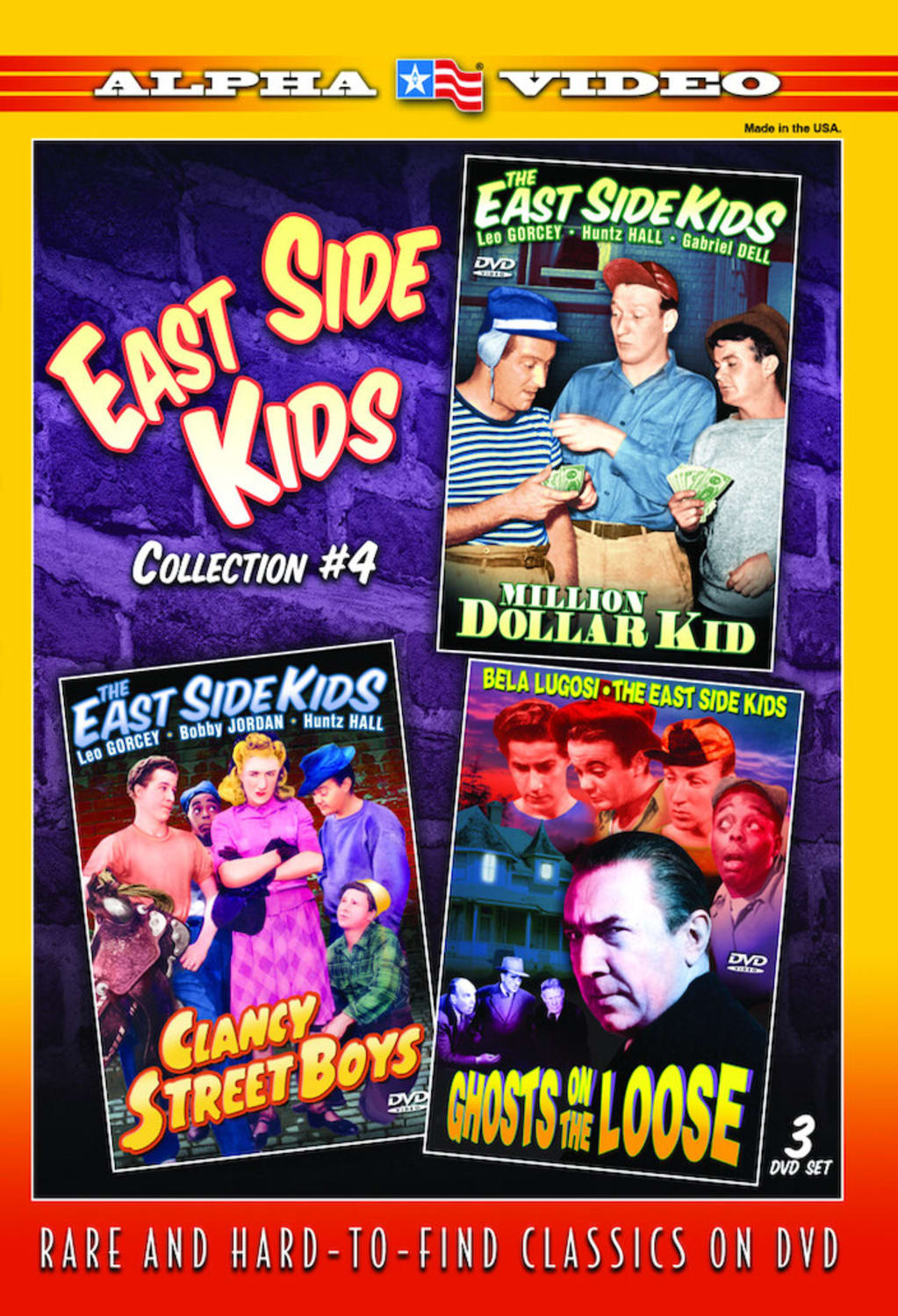 East Side Kids Collection #4 (Clancy Street Boys/ Ghosts On The Loose/ Million Dollar Kid) - [DVD]