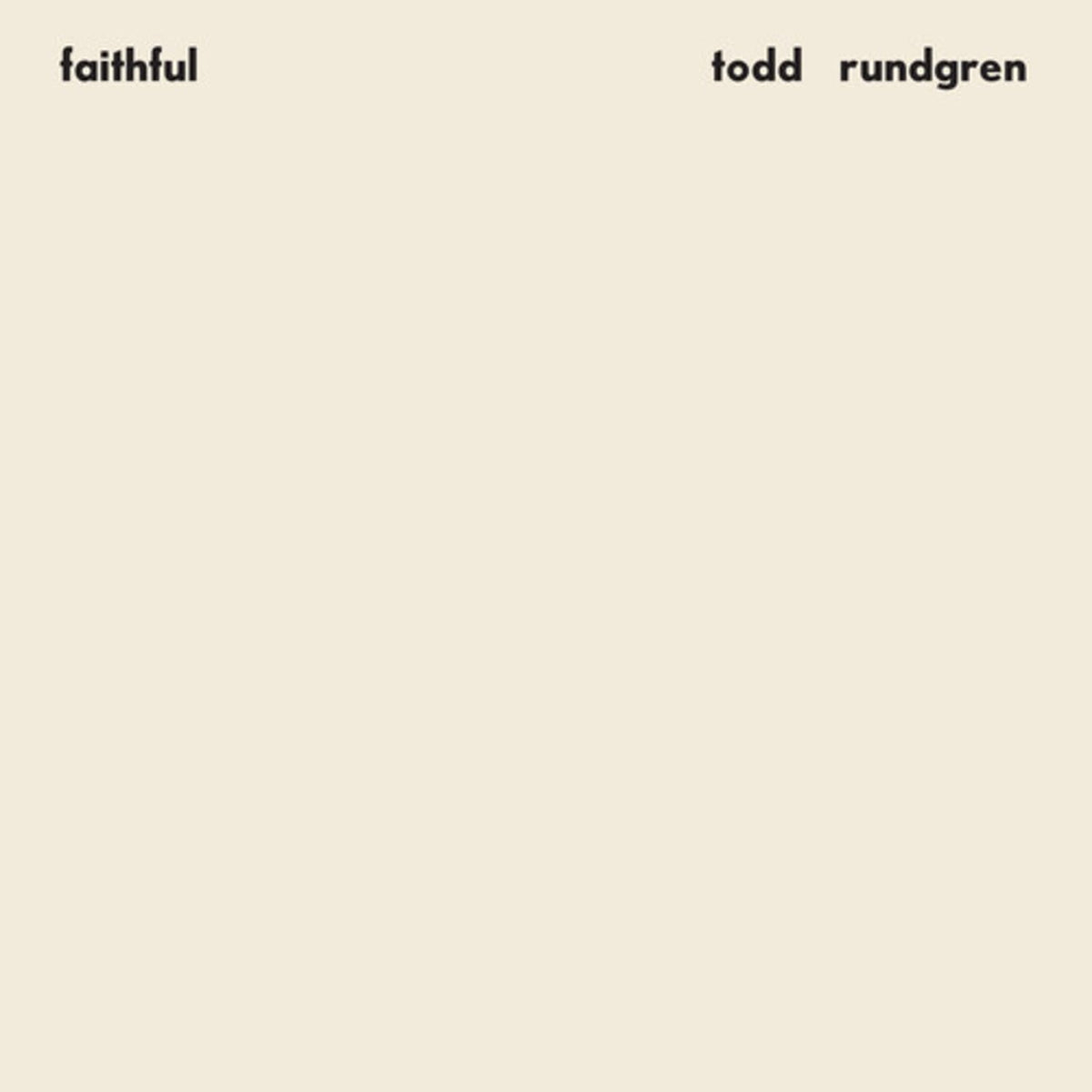 Todd Rundgren - Faithful - (Brick & Mortar Exclusive) - [Vinyl]