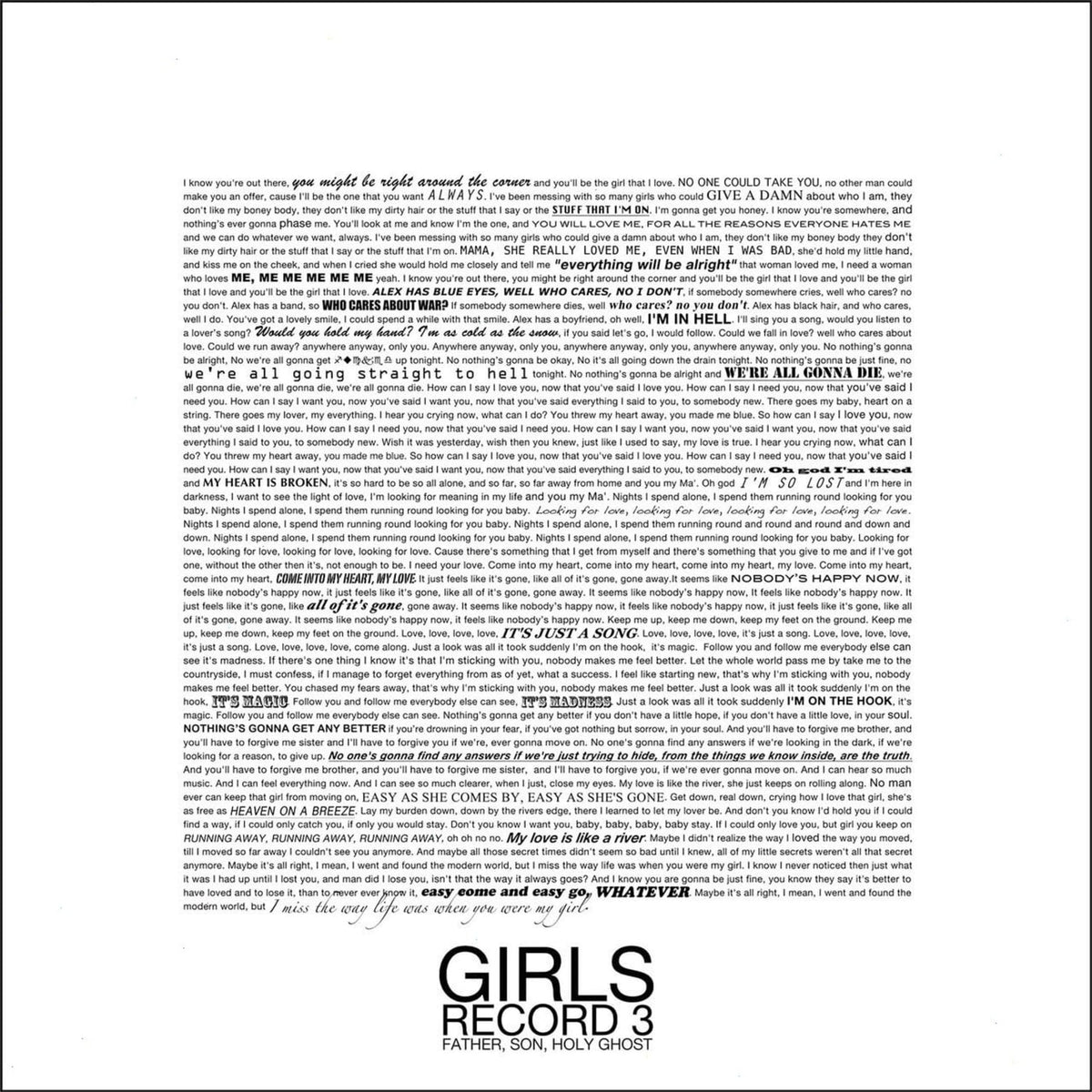 The Girls - Fathers, Son, Holy Ghost [Explicit Content] - (Parental Advisory Explicit Lyrics) - [Vinyl]