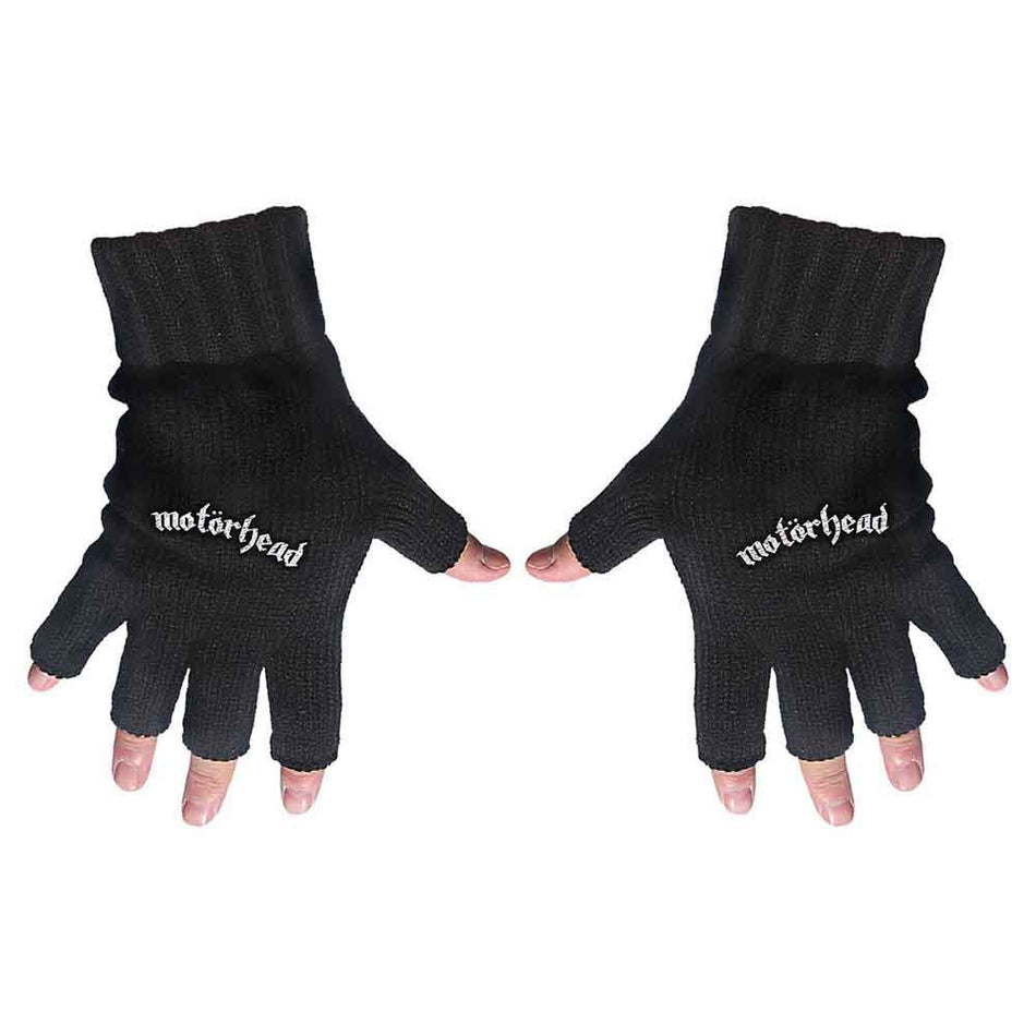 Motorhead Unisex Fingerless Gloves: Logo (Black)