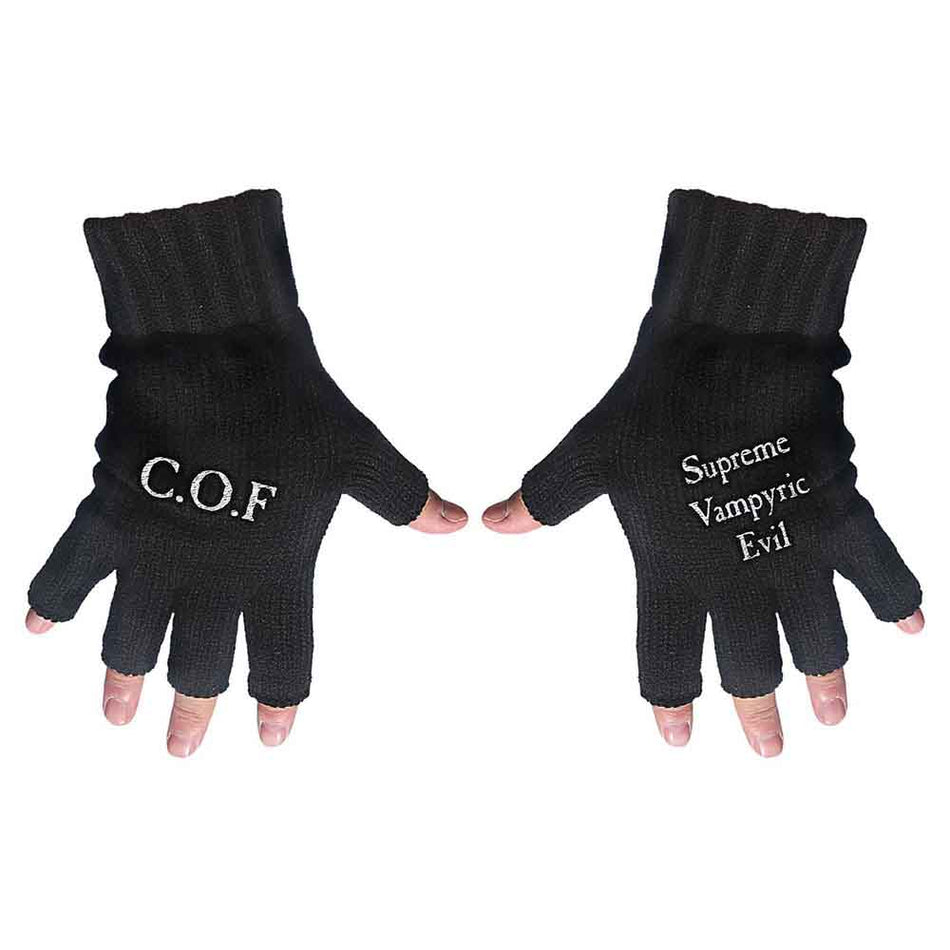 Cradle Of Filth Unisex Fingerless Gloves: Supreme Vampiric (Black)