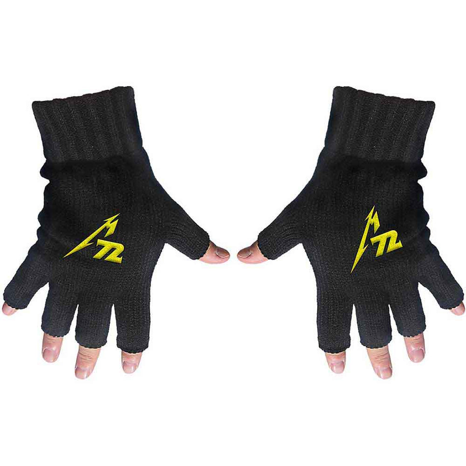 Metallica Unisex Fingerless Gloves: M72 (Black)