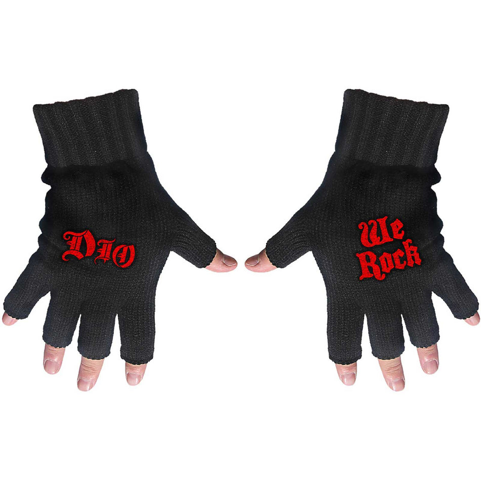 Dio Fingerless Gloves: We Rock