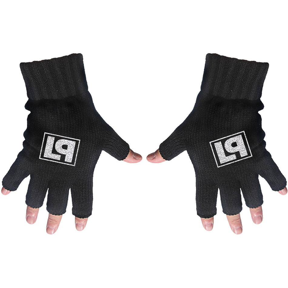 Linkin Park Unisex Fingerless Gloves: LP Logo (Black)