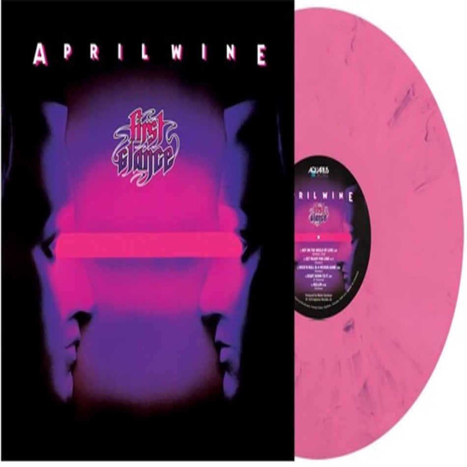 April Wine - First Glance - Pink With Purple Swirl 180G - [Vinyl]