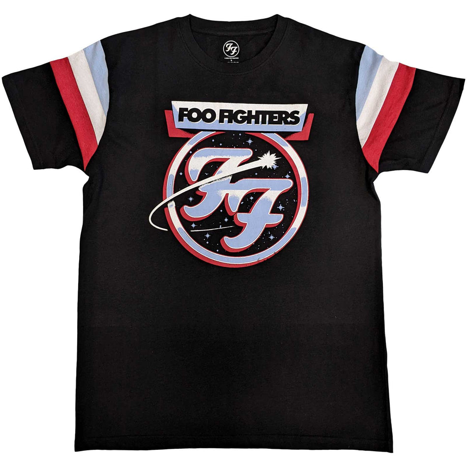 Foo Fighters Unisex Ringer T-Shirt: Comet Tricolour (Black)
