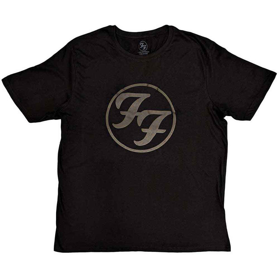Foo Fighters Unisex T-Shirt: FF Logo (Black) (Hi-Build)