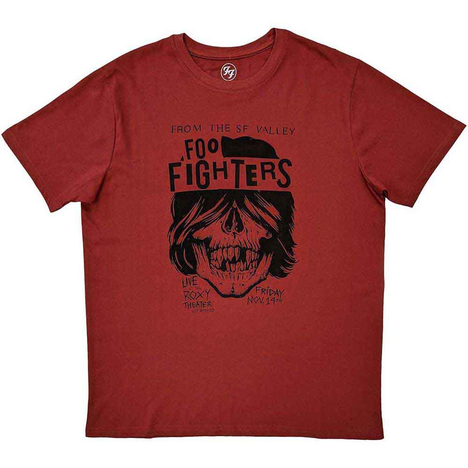Foo Fighters Unisex T-Shirt: SF Valley (Red)