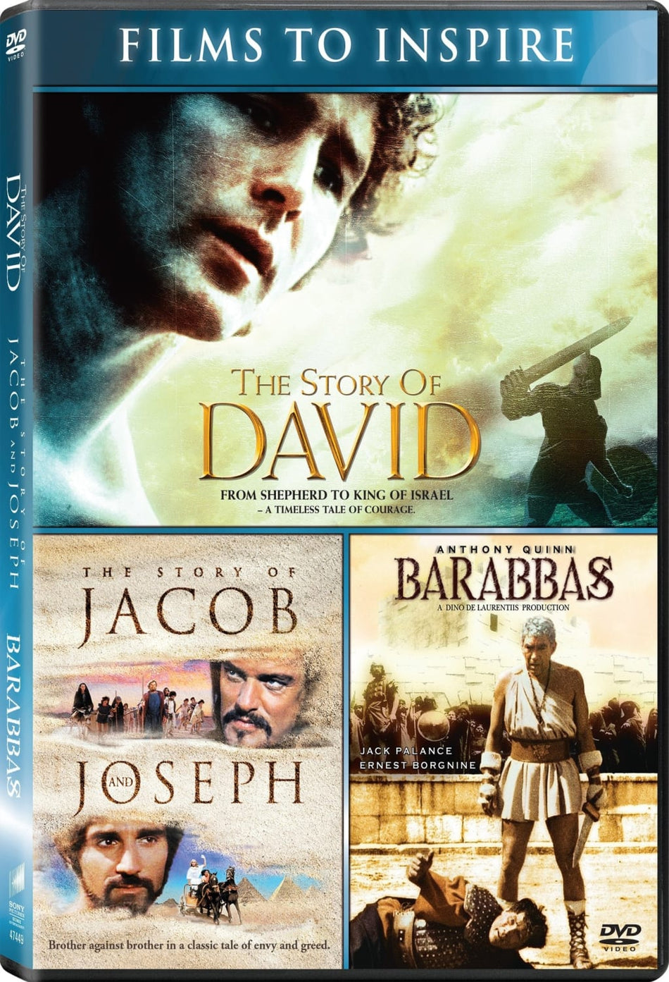 Barabbas / The Story of David / The Story of Jacob and Joseph - [DVD]