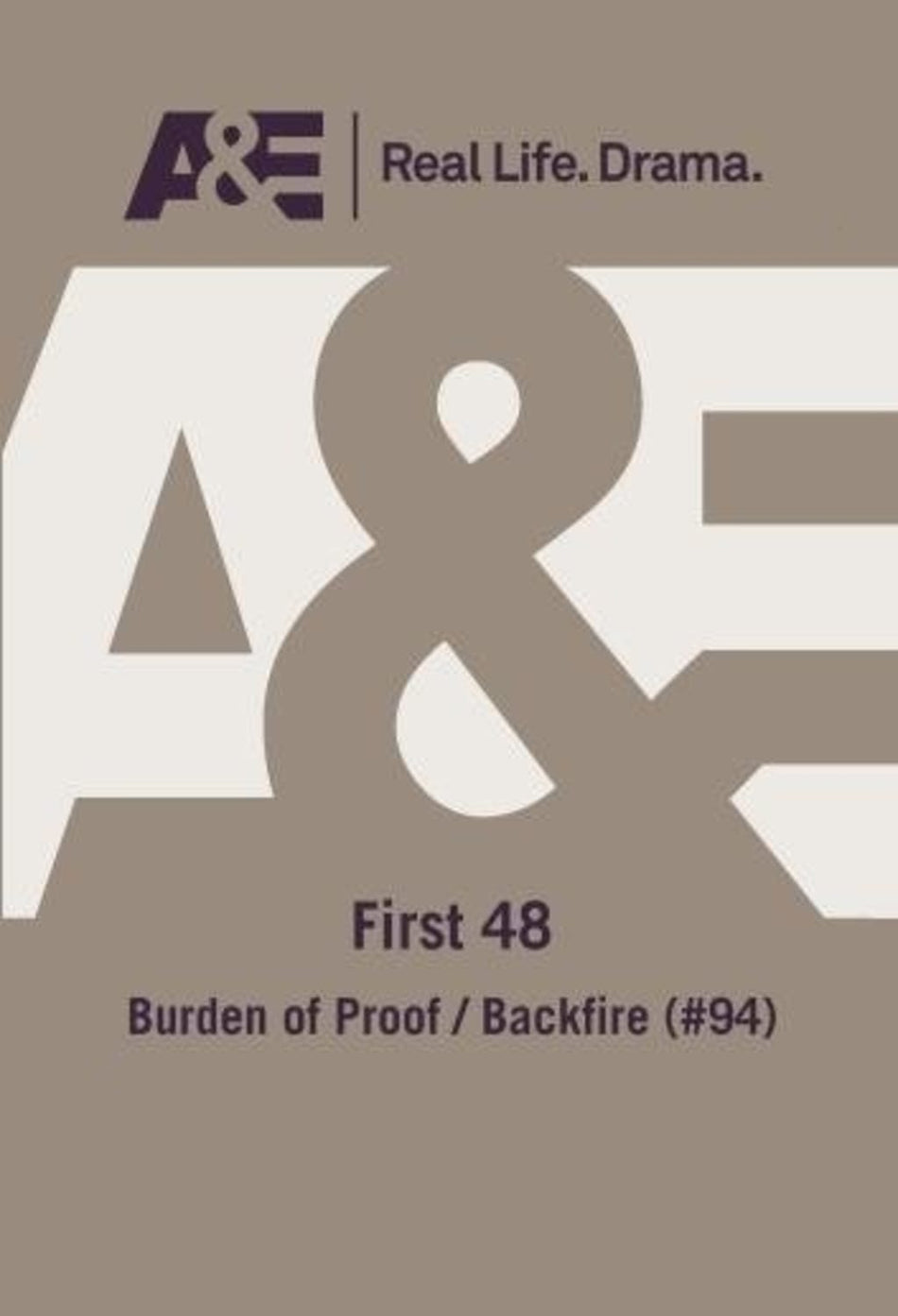 First 48: Burden of Proof / Backfire - [DVD]