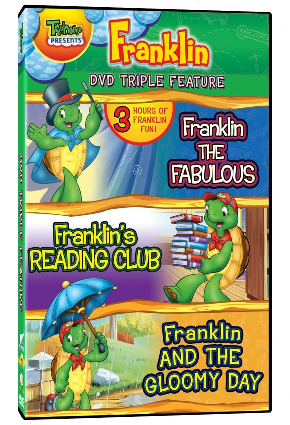 Franklin Triple Feature - Franklin the Fabulous / Franklinâs Reading Club / Franklin and the Gloomy Day - [DVD]