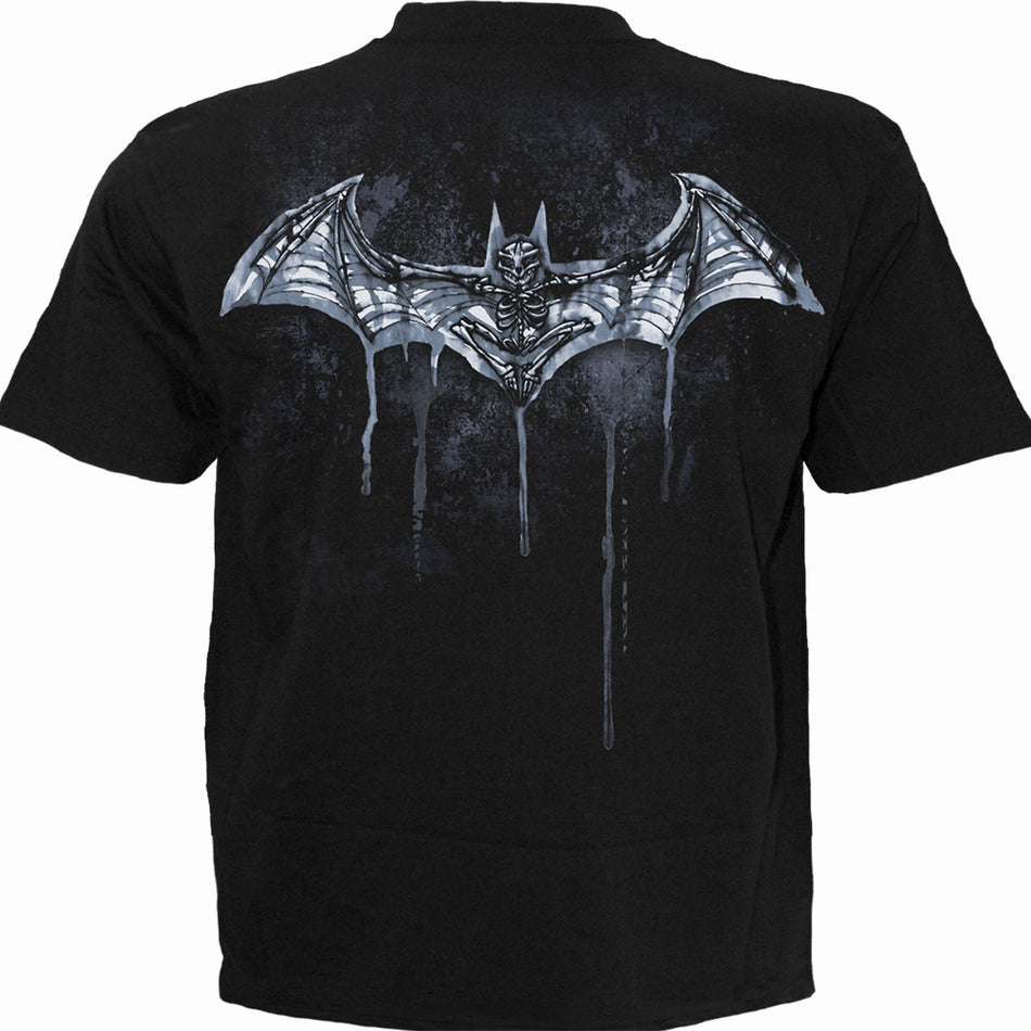DC Comics Unisex T-Shirt: Batman Nocturnal (Black) (Back Print)