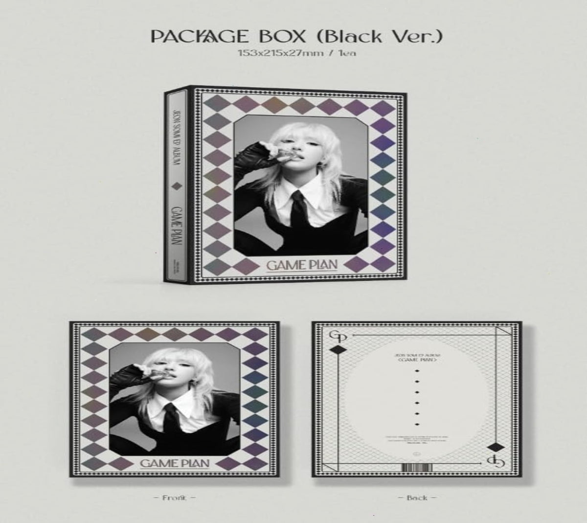 Jeon Somi - Game Plan (Black Boxset) - (Boxed Set, Sticker, Photo / Photo Card, Poster, Postcard) - [CD]
