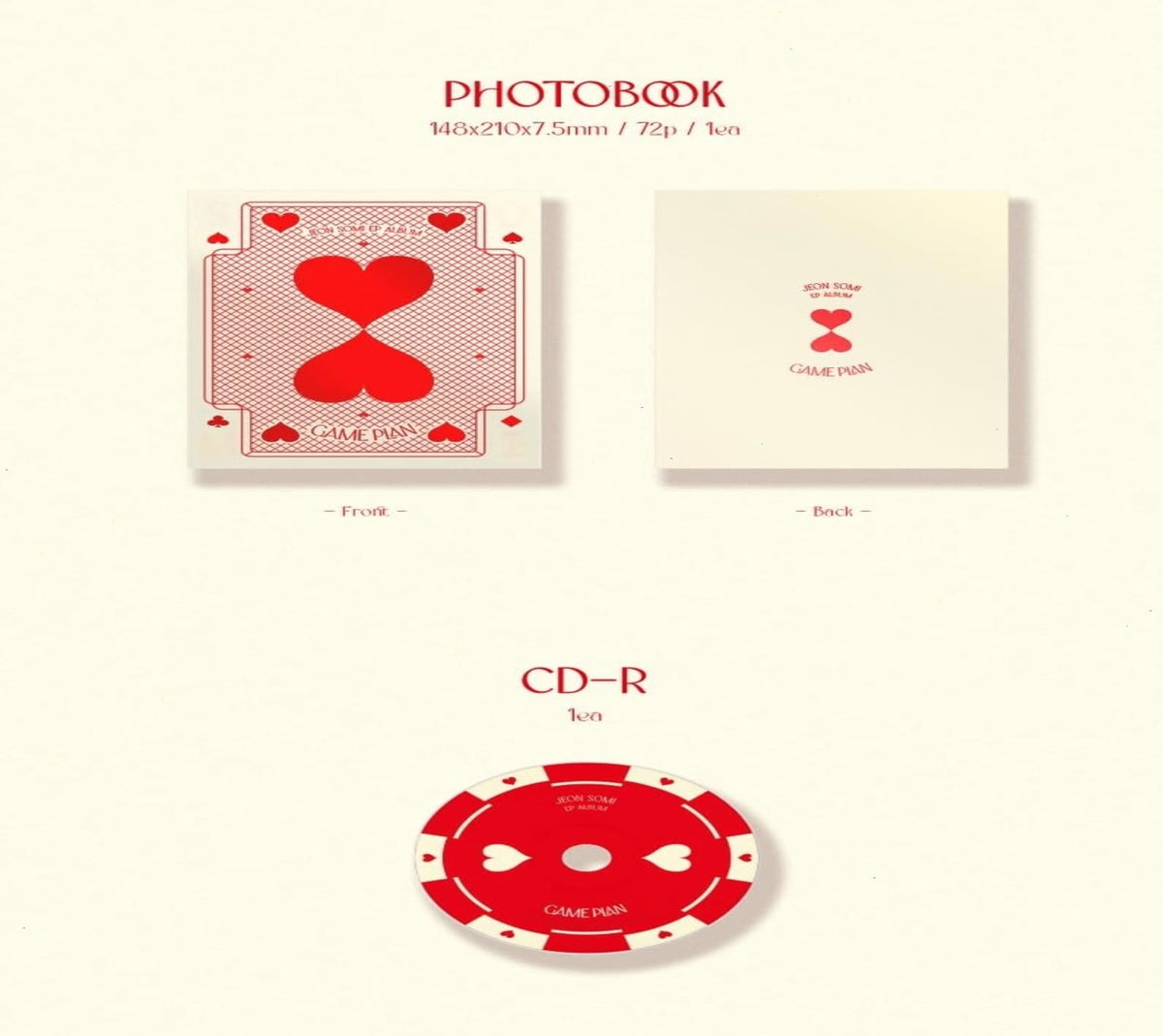 Jeon Somi - Game Plan (Red Boxset) - (Boxed Set, Sticker, Photo / Photo Card, Poster, Postcard) - [CD]