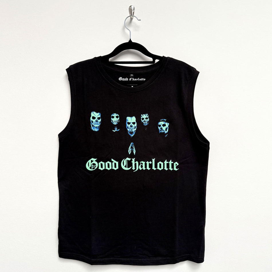 Good Charlotte Unisex Tank T-Shirt: Generation Rx Skull Faces (Black)