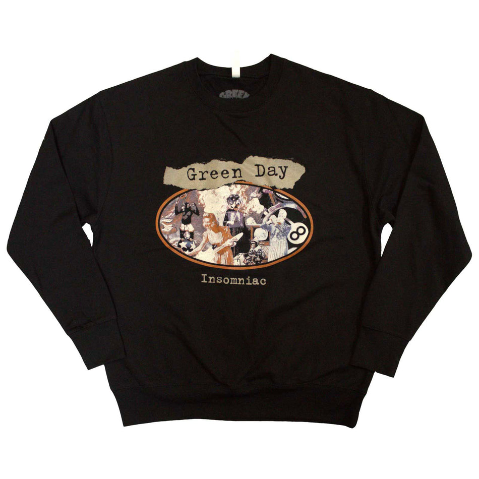 Green Day Unisex Sweatshirt: Insomniac (Black)