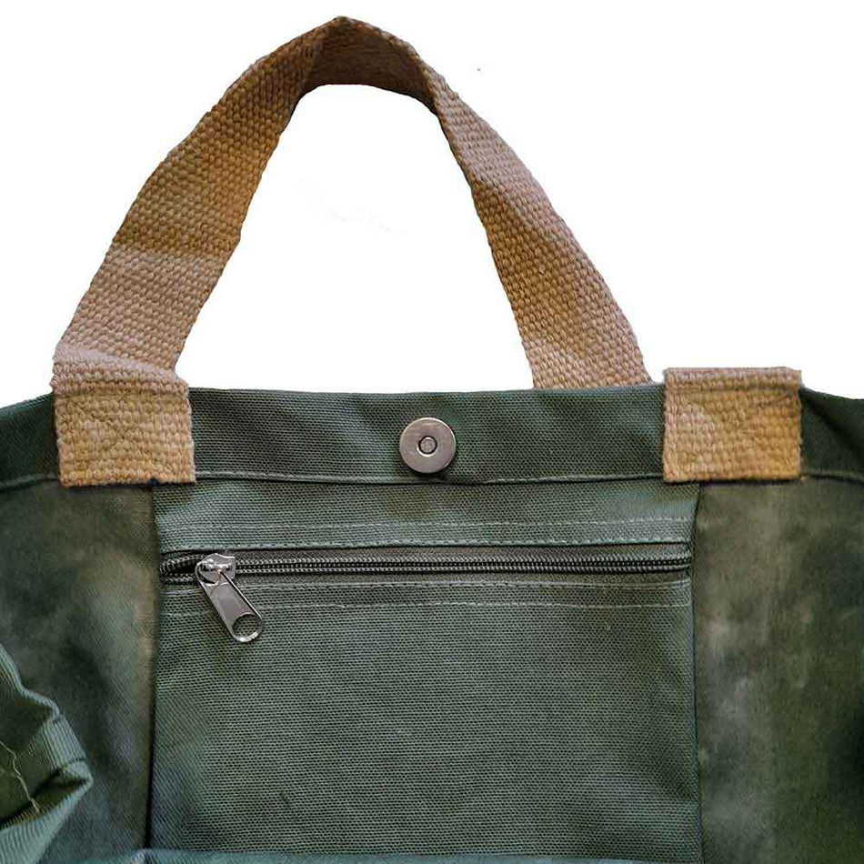 Genesis  Cotton Tote Bag: Mad Hatter (Green) (Ex-Tour)