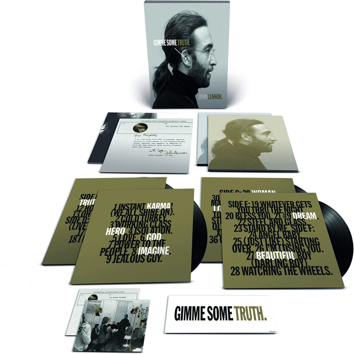 John Lennon - Gimme Some Truth - (180 Gram , Booklet, Sticker, Remixed, Poster) - [Vinyl]