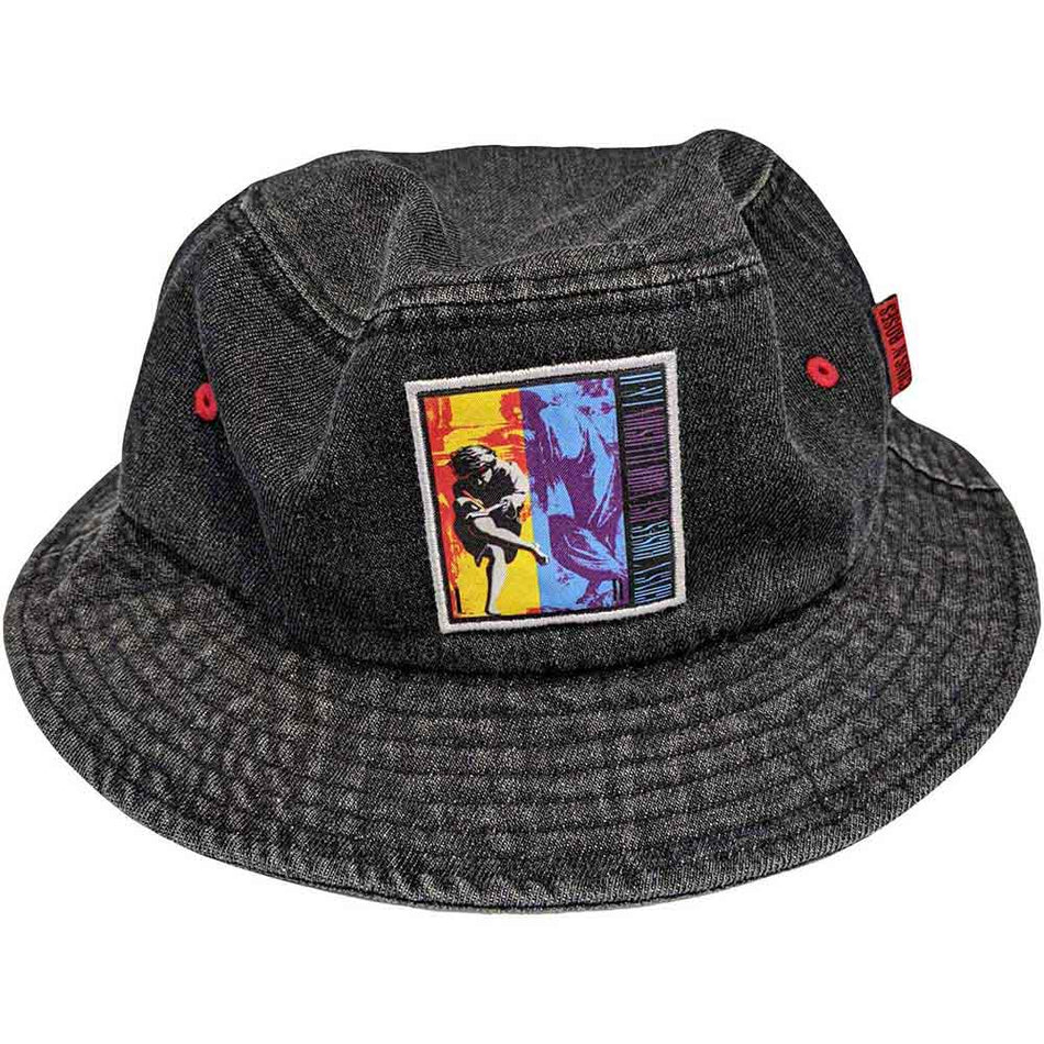 Guns N' Roses Unisex Bucket Hat: Use Your Illusion (Denim Black)