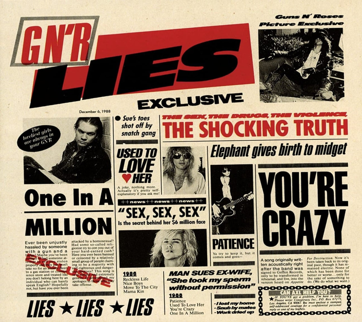 Guns N' Roses - G N R Lies [Explicit Content] - (Parental Advisory Explicit Lyrics) - [CD]