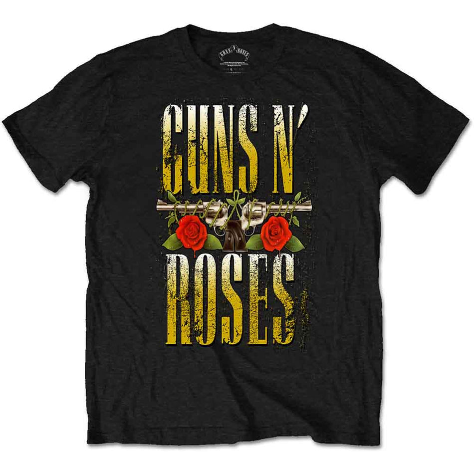 Guns N' Roses Unisex T-Shirt: Big Guns (Black)