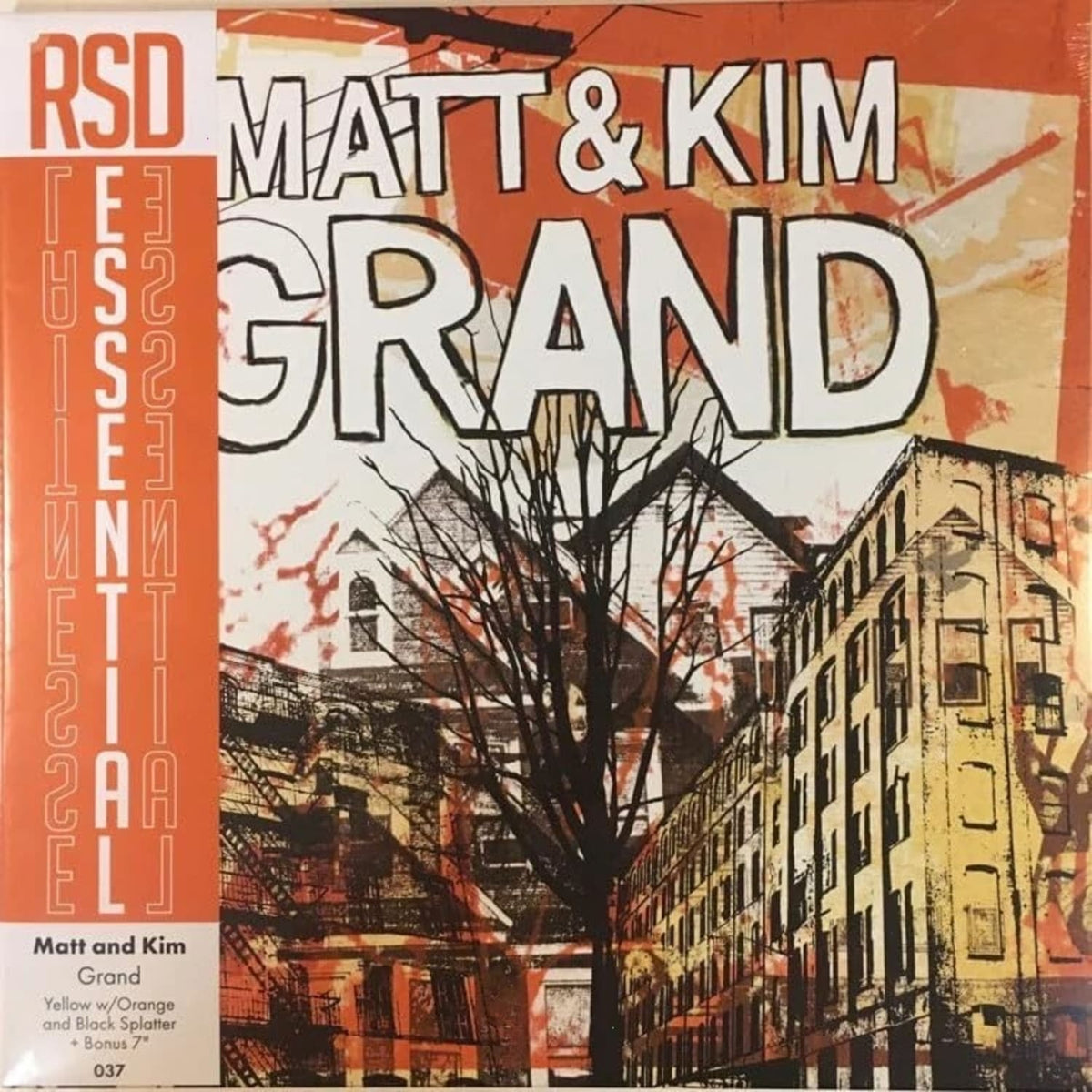 Matt & Kim - Grand - (Indie Exclusive, With Bonus 7", Colored Vinyl, Yellow, Orange) - [Vinyl]