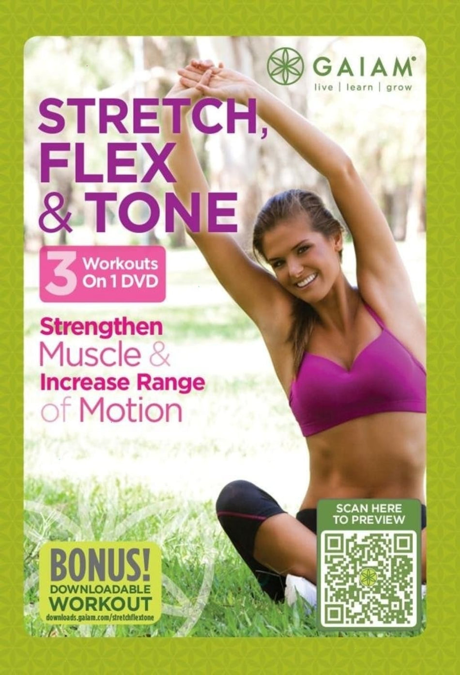 Gaiam Stretch, Flex And Tone - [DVD]
