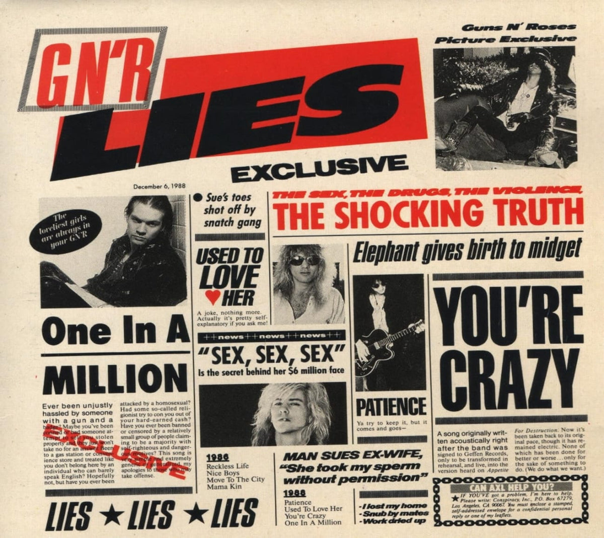 Guns N' Roses - G ' R lies - [CD]