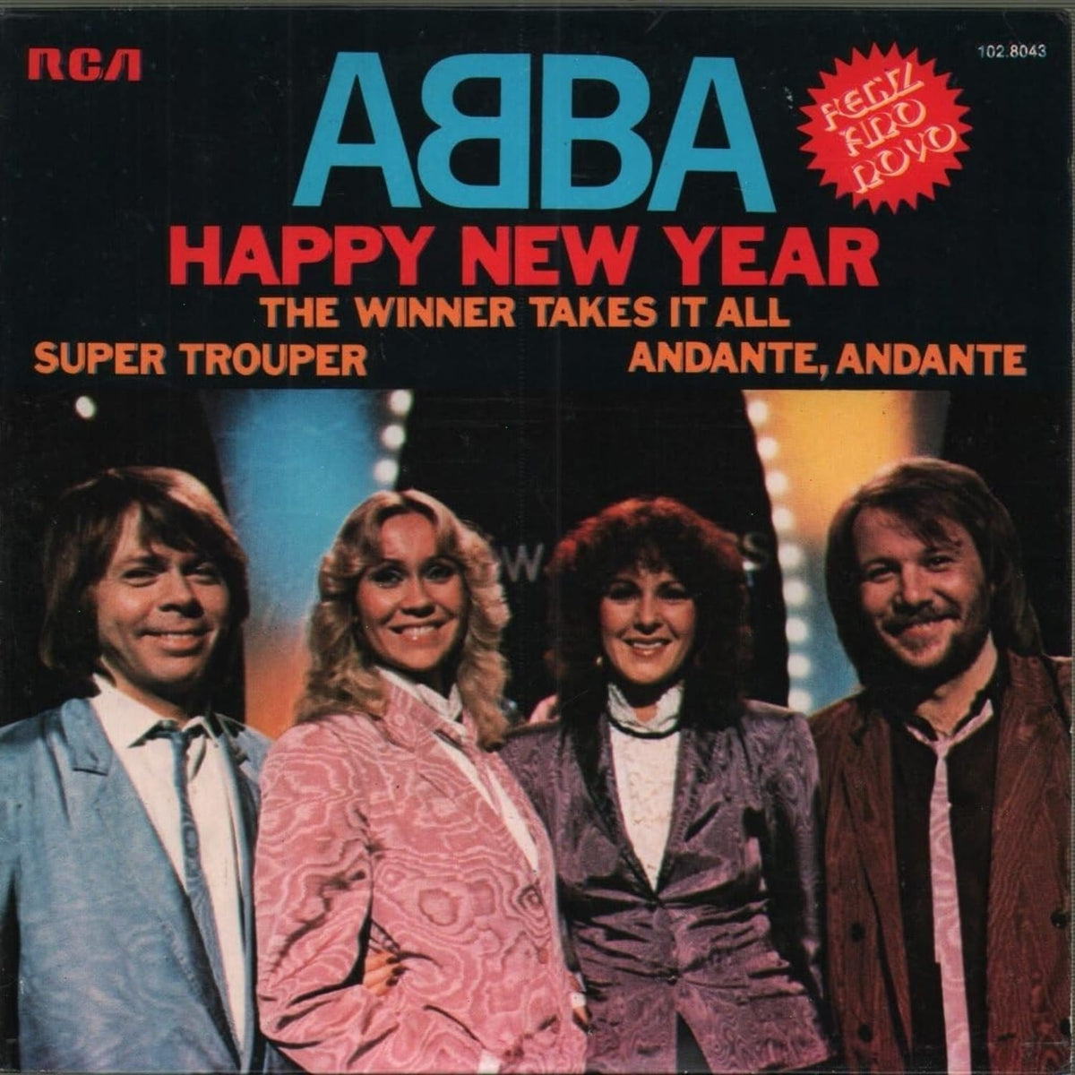 ABBA - Happy New Year - Limited Clear with Blue Splatter Colored - [Vinyl]