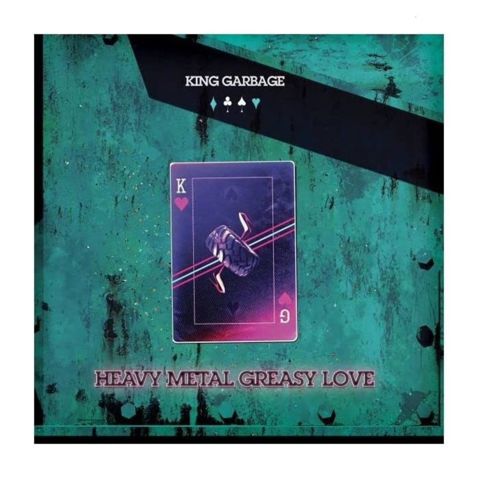 King Garbage - Heavy Metal Greasy Love - (Clear/White Vinyl)