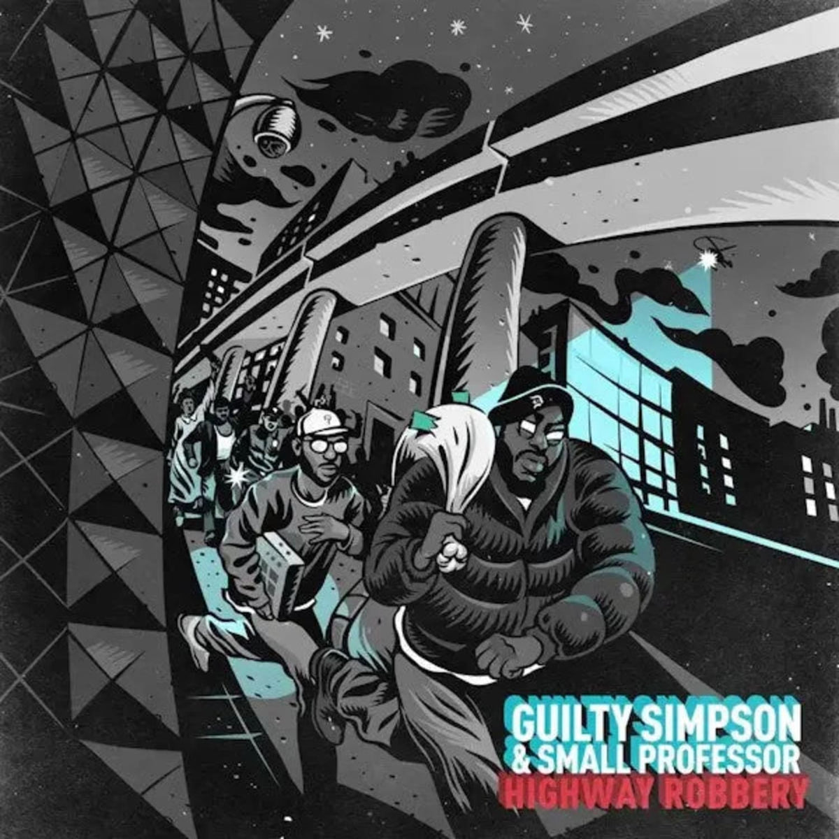 Guilty Simpson & Small Professor - Highway Robbery - (Indie Exclusive, Colored Vinyl, Teal) - [Vinyl]