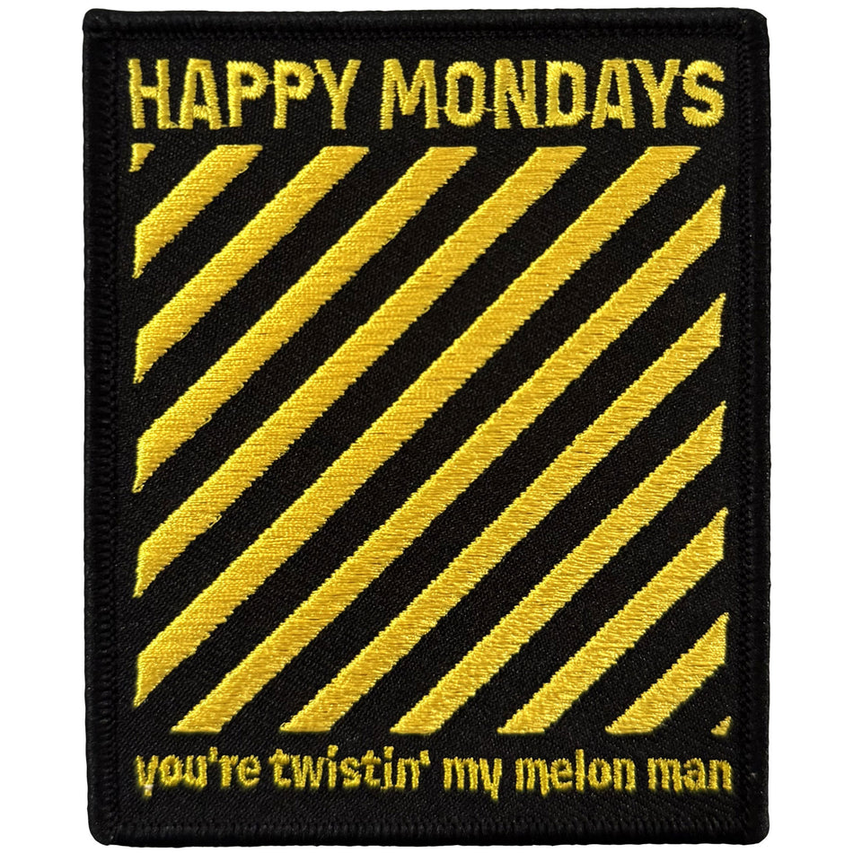Happy Mondays Woven Patch: Twistin' My Melon