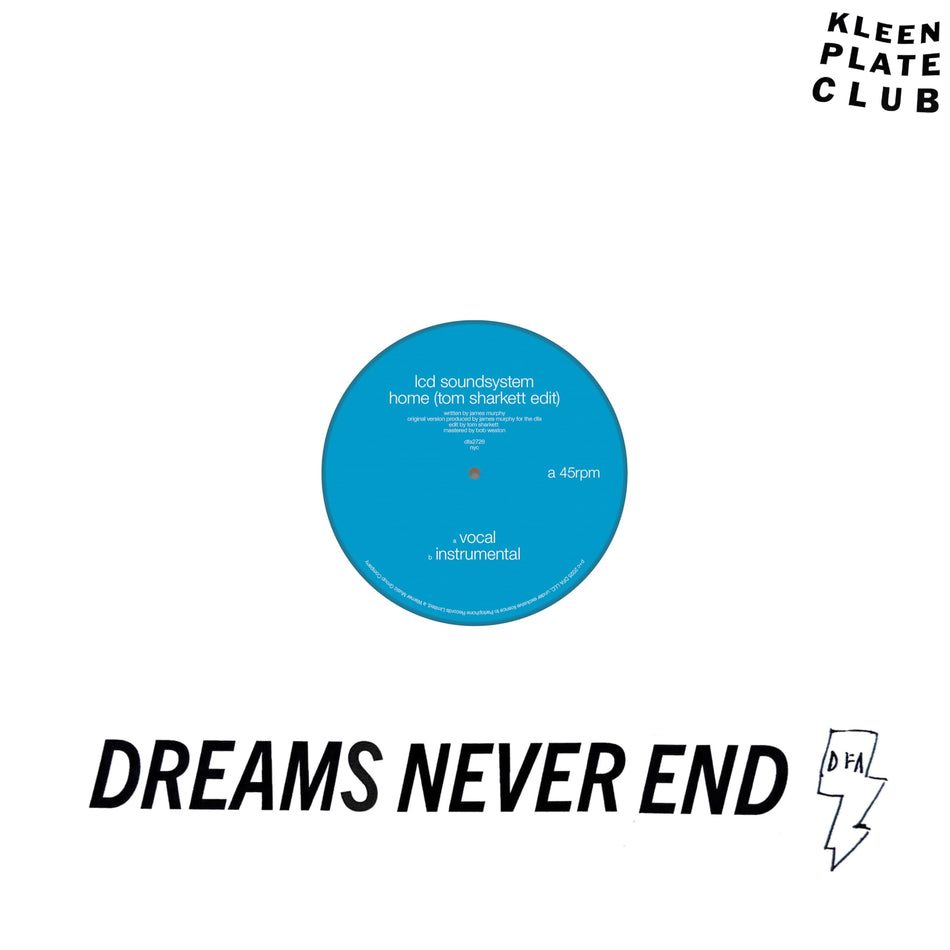 Lcd Soundsystem - HOME [TOM SHARKETT EDIT] [12" SINGLE] - [Vinyl]