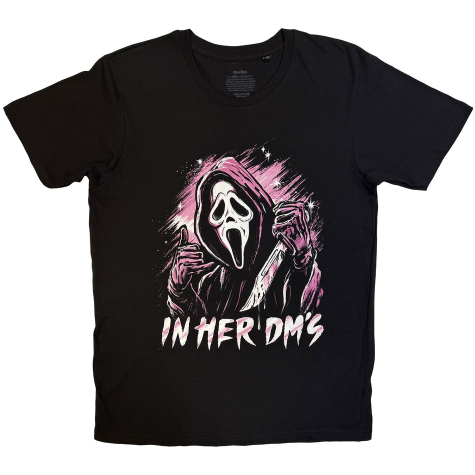 Ghostface Unisex T-Shirt: In Her DM's (Black)