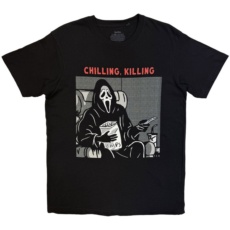 Ghostface Unisex T-Shirt: Chilling, Killing (Black)