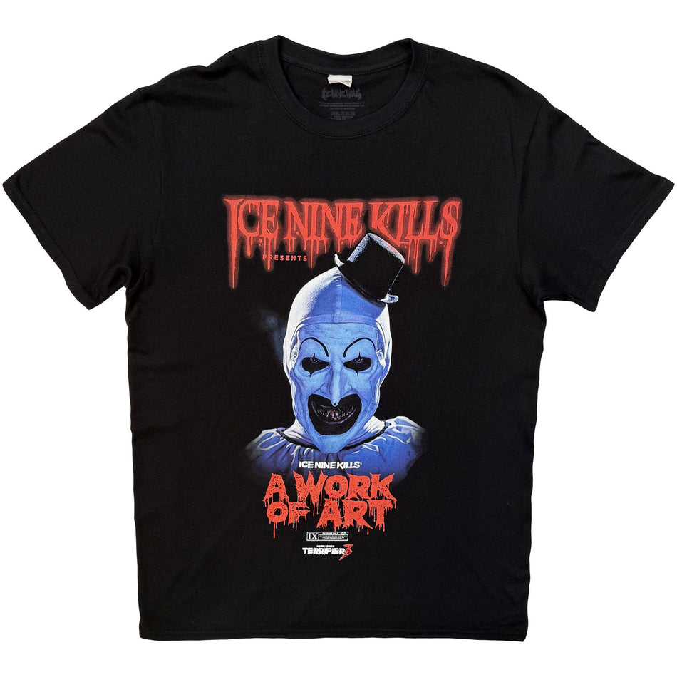 Ice Nine Kills Unisex T-Shirt: A Work of Art Clown (Black)