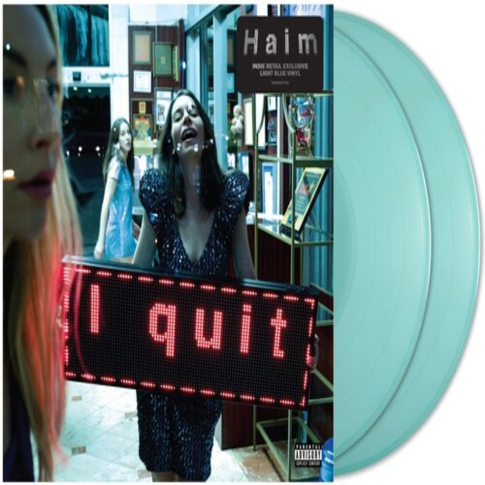 HAIM - I Quit [Explicit Content] - (Parental Advisory Explicit Lyrics, Indie Exclusive, Colored Vinyl, Blue, Gatefold LP Jacket) - [Vinyl]