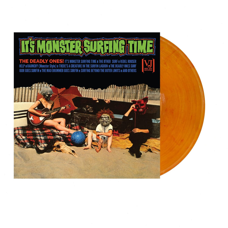 Deadly Ones - It's Monster Surfing Time (All-analog) - (Limited Edition, Colored Vinyl, Orange) - [Vinyl]