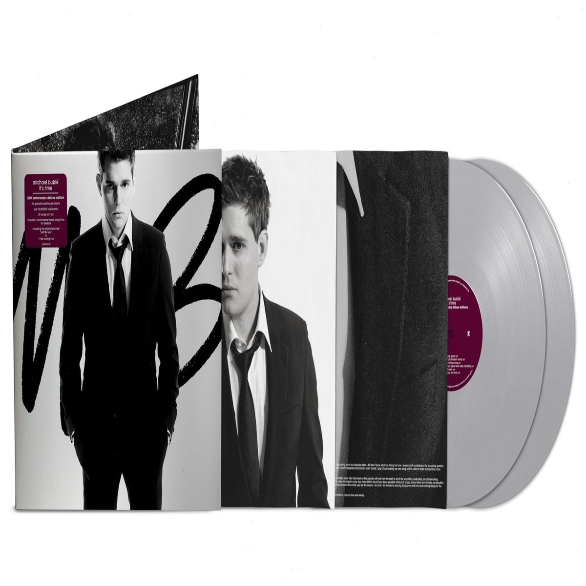Michael BublÃ© - It's Time (20th Anniversary Deluxe Edition) - (Deluxe Edition, Colored Vinyl, Silver, Anniversary Edition) - [Vinyl]