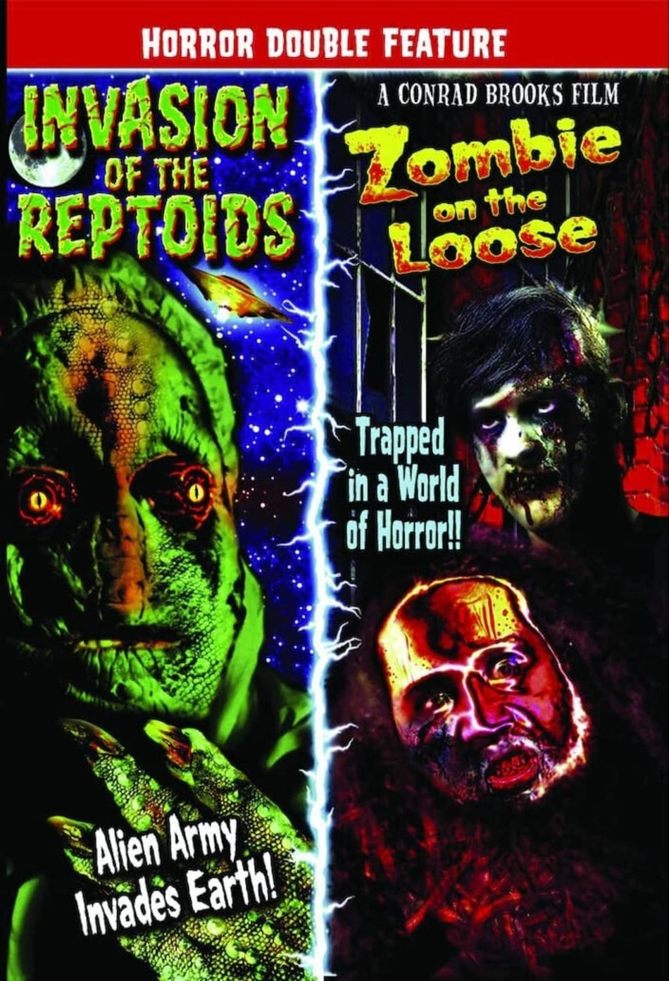 Invasion of the Reptoids / Zombie on the Loose - [DVD]