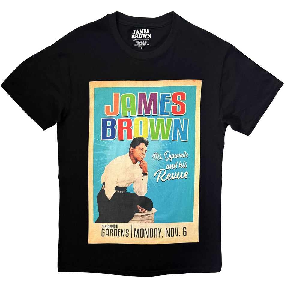 James Brown Unisex T-Shirt: Mr Dynamite (Black)